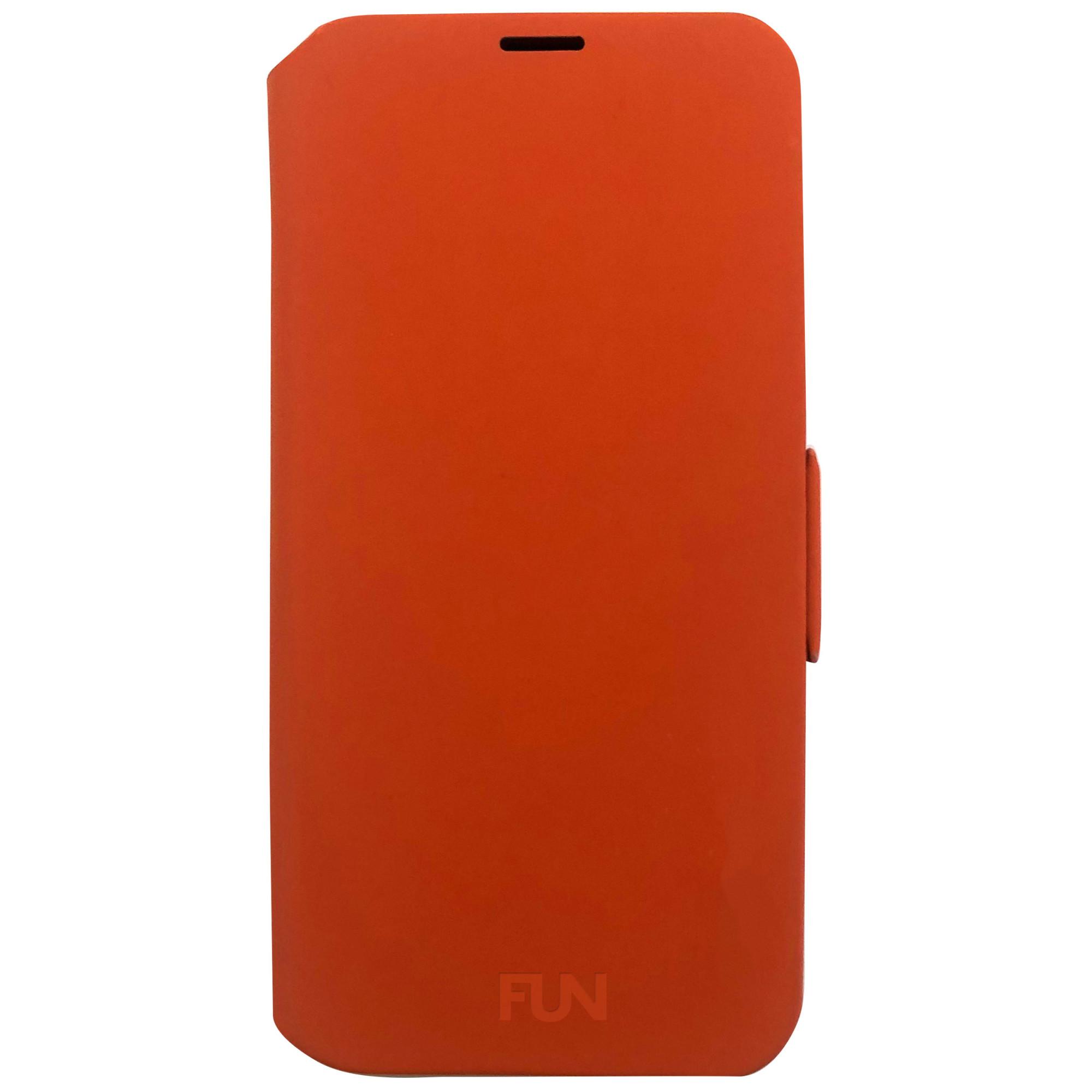 Book Case DELUXE für Apple iPhone 13 Pro Orange (20099) Handyhülle