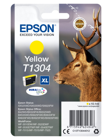 Tintenpatrone C13T13044012 XL Hirsch black gelb
