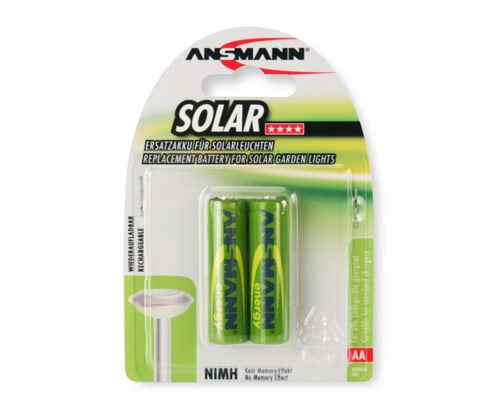 Solar AA, 2er Blister Akku