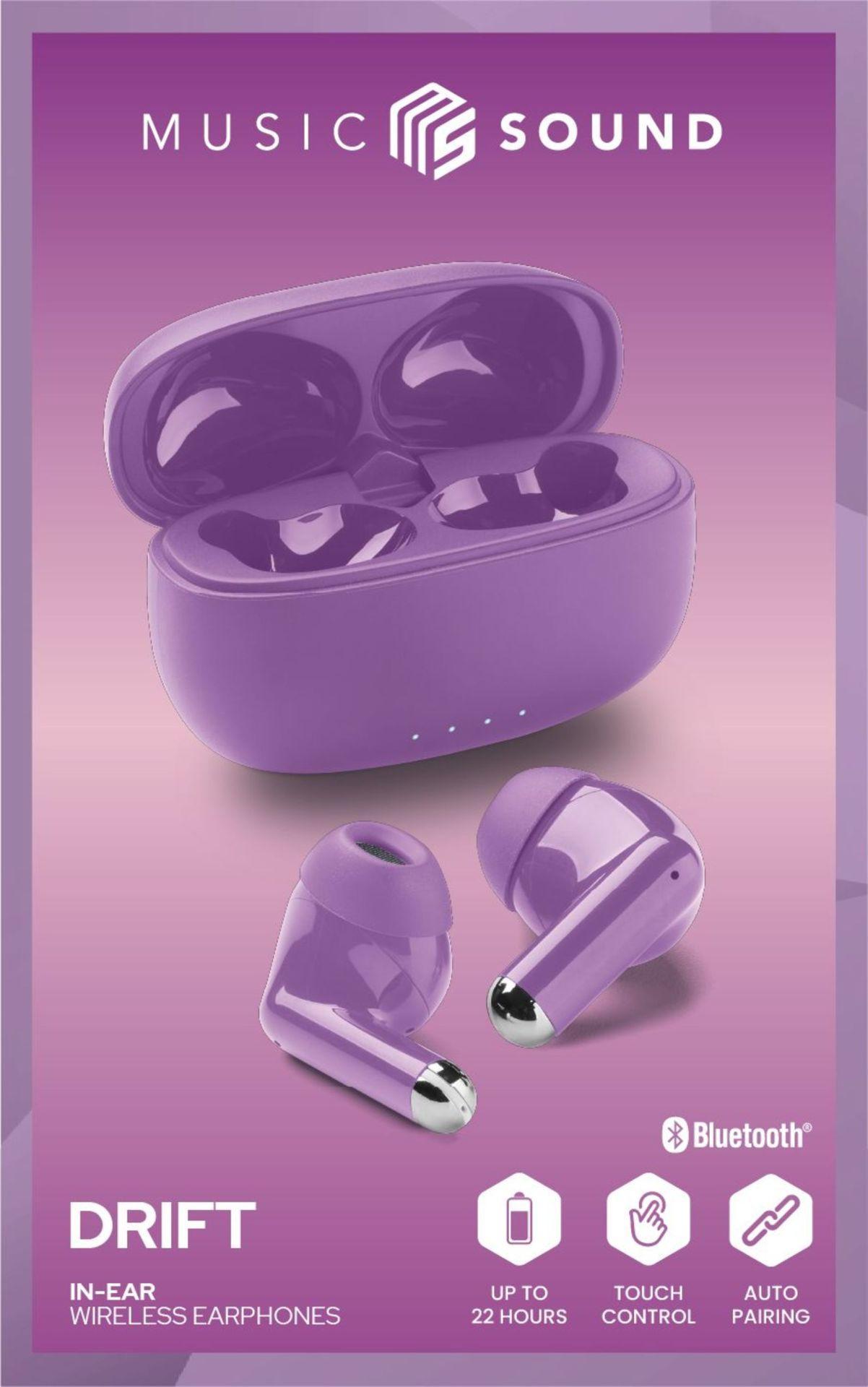 Music & Sound Bluetooth Earphones DRIFT Purple (61186) In-Ear Kopfhörer