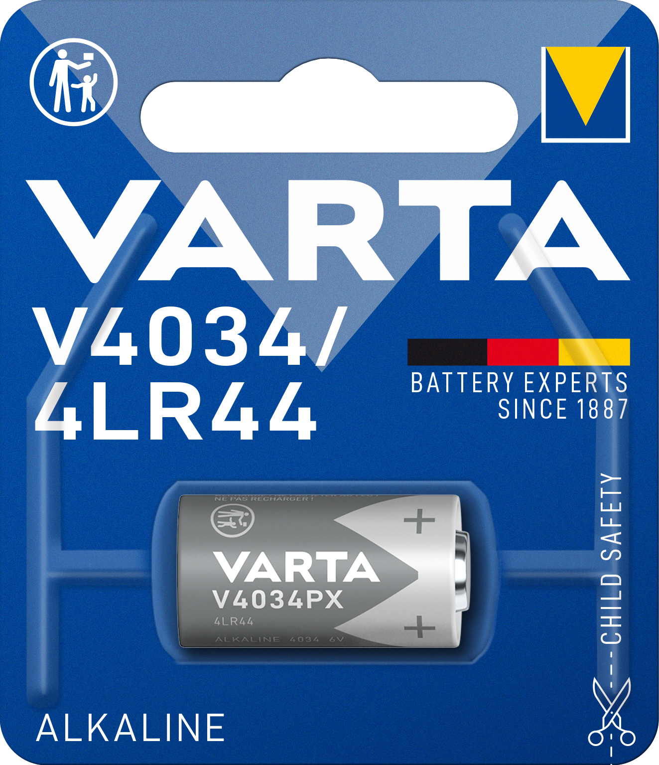ALKALINE Special V4034/4LR44, 1er Blister Batterie