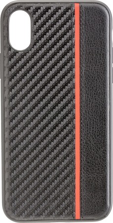 Back Cover CARBON PLUS für Apple iPhone X schwarz