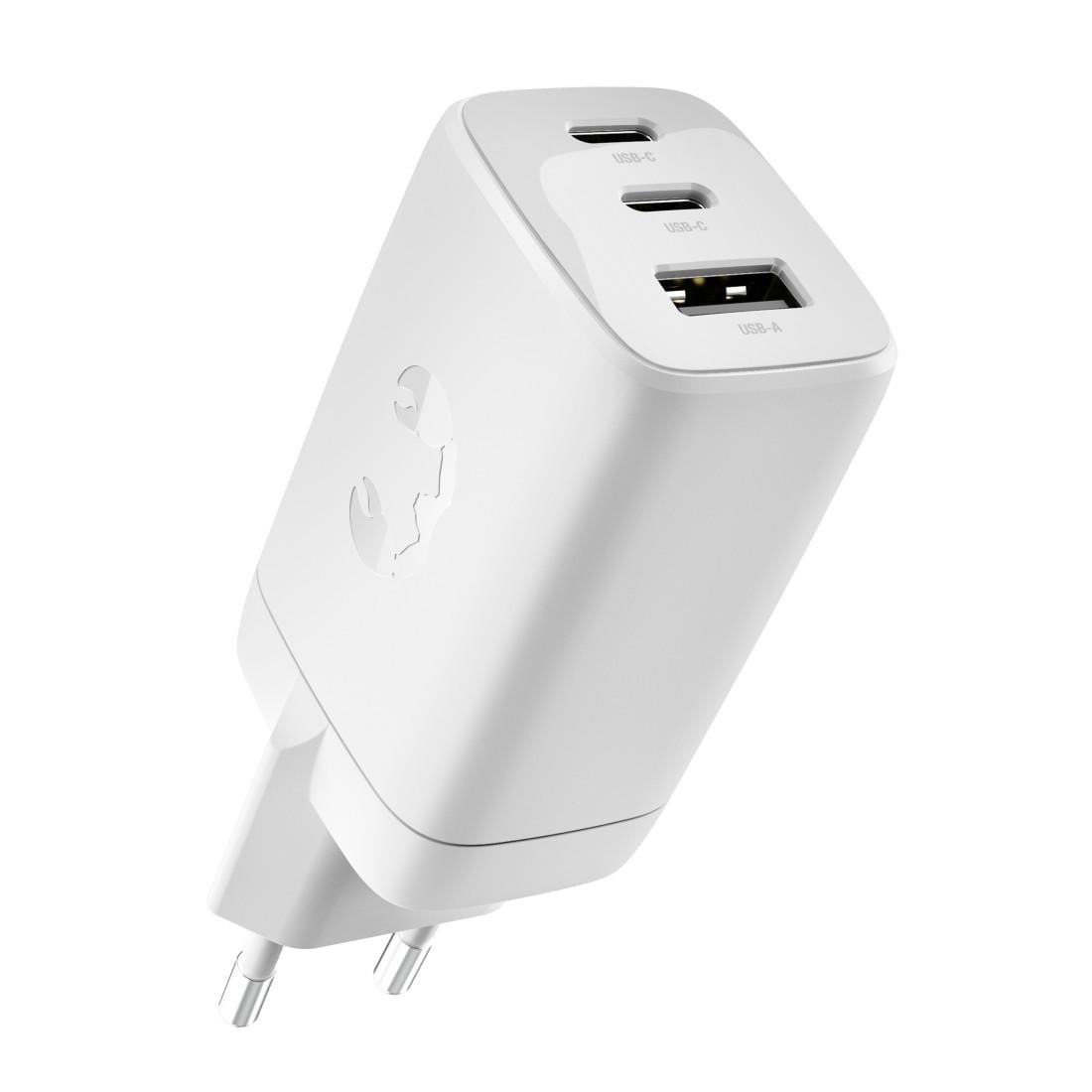2x USB C+A Wall Charger 67W PD, Ice Grey (00232964)