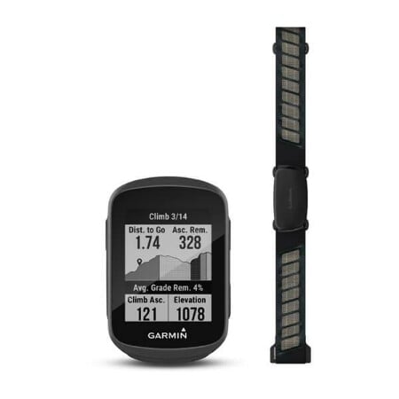 Edge 130 Plus Bundle mit Herzfrquenz-Brustgurt Fahrradcomputer