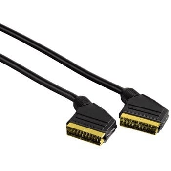 Scart-Verbindungskabel Stecker - Stecker, 3 m, Schwarz (00011945)