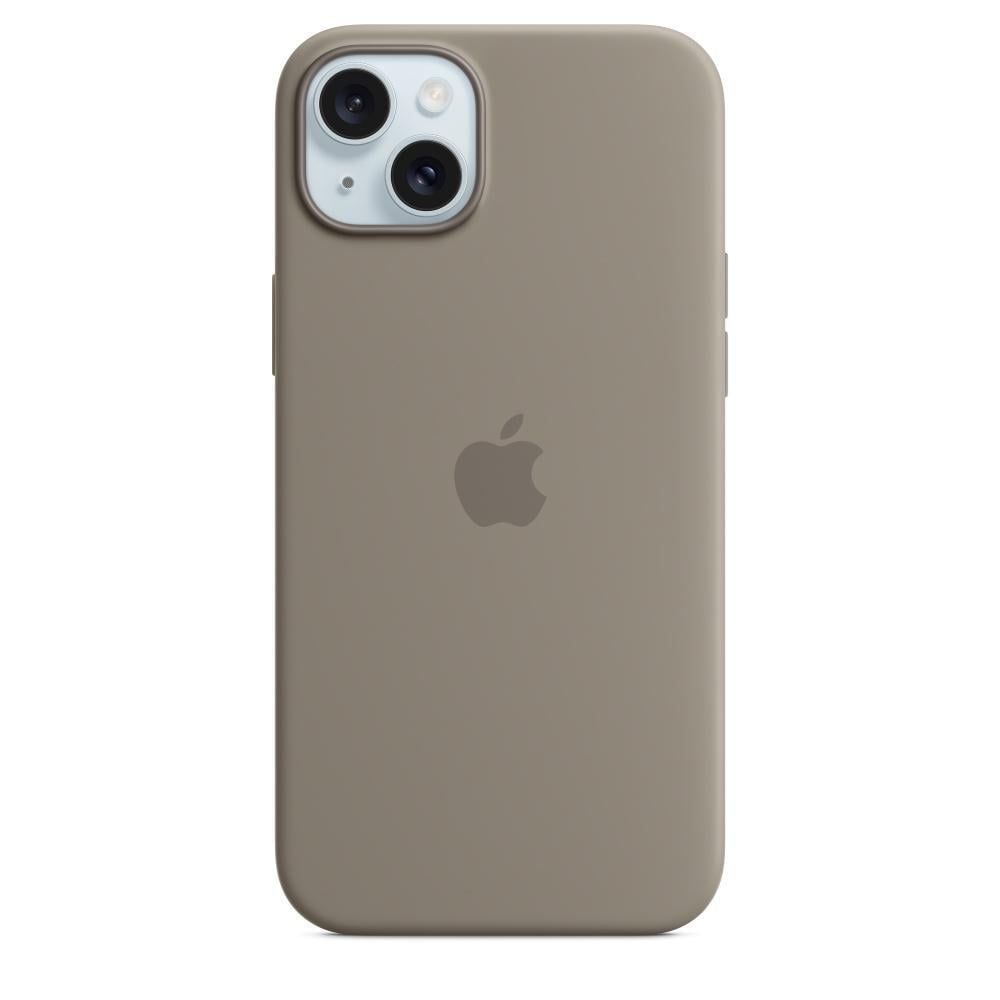 iPhone 15 Plus Silikon Case mit MagSafe - Tonbraun