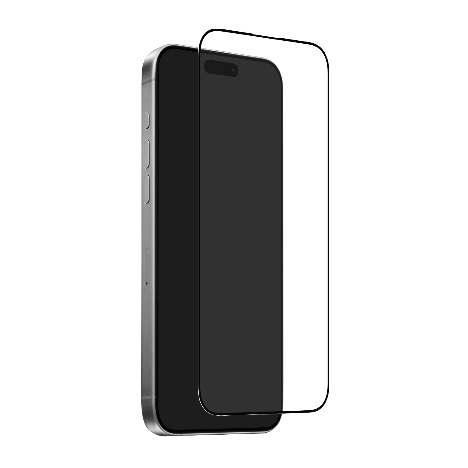 Gehärtetes Glas mit Rahmen mit Applikator für iPhone 17 Pro, Transparent