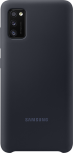 Silicone Cover EF-PA415 für Galaxy A41, Black Handyhülle