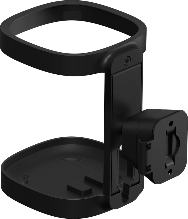 One Wandhalterung schwarz (Paar)