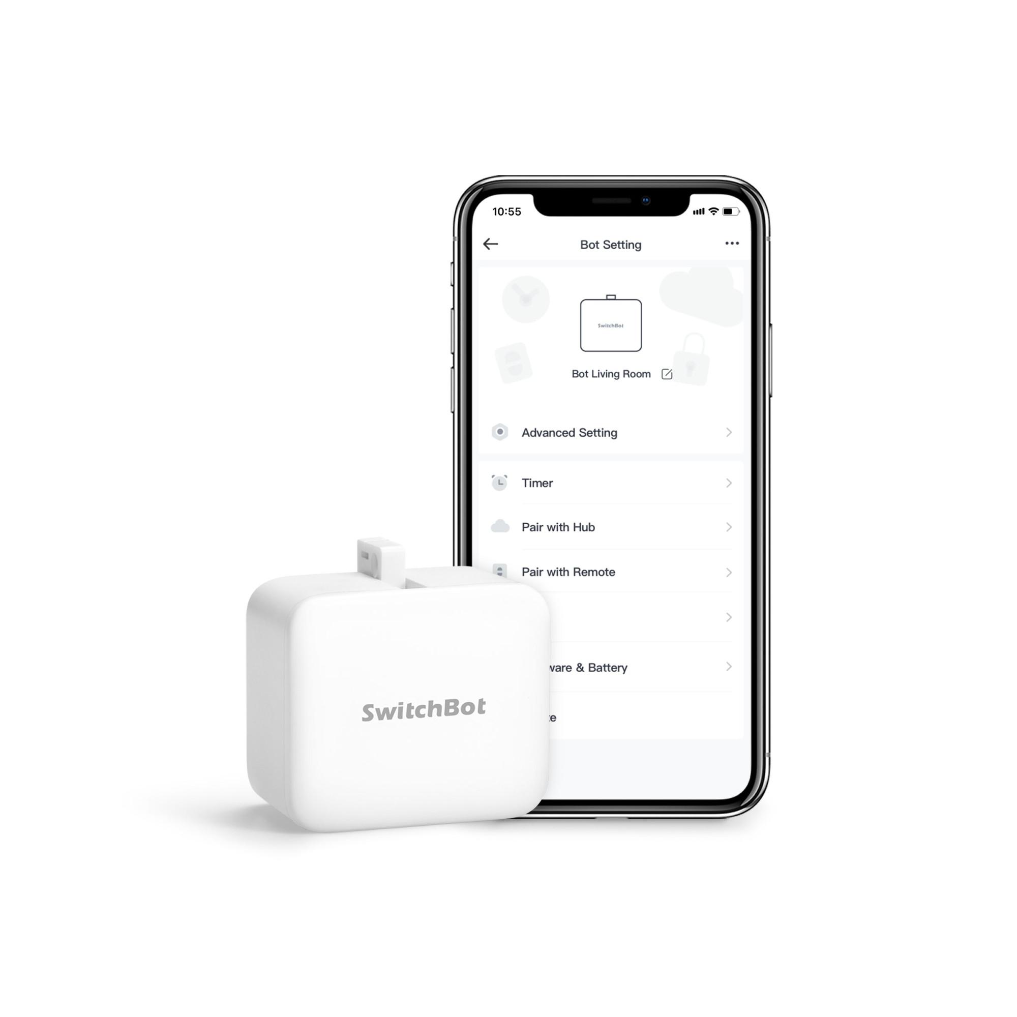Bot Smart Switch Toggle, Smarter Schalter, App- und Timersteuerung, Weiß