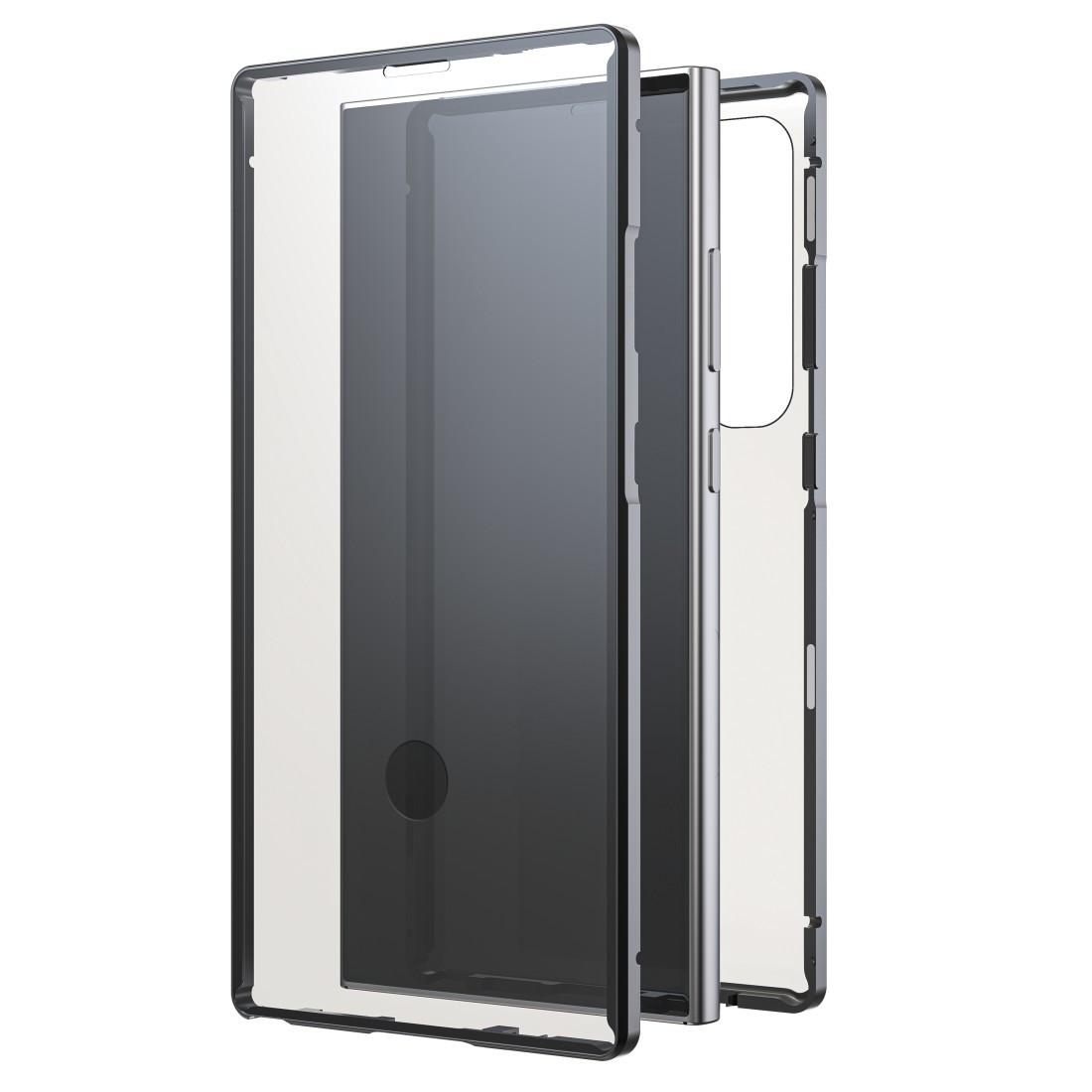Cover "360° Glass" für Samsung Galaxy S24 Ultra, Schwarz (00226131) Handyhülle