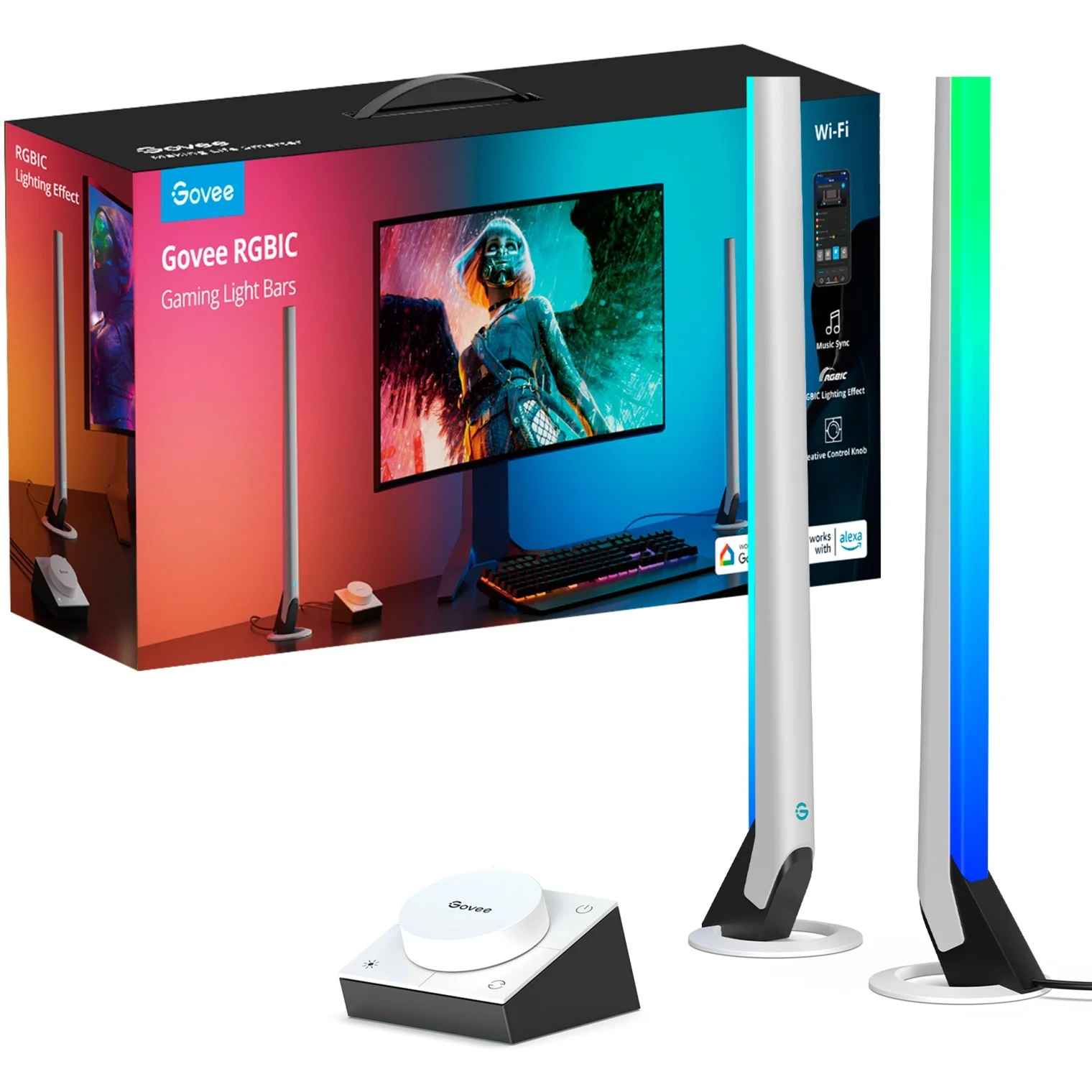 RGBIC Wi-Fi Gaming Light Bars