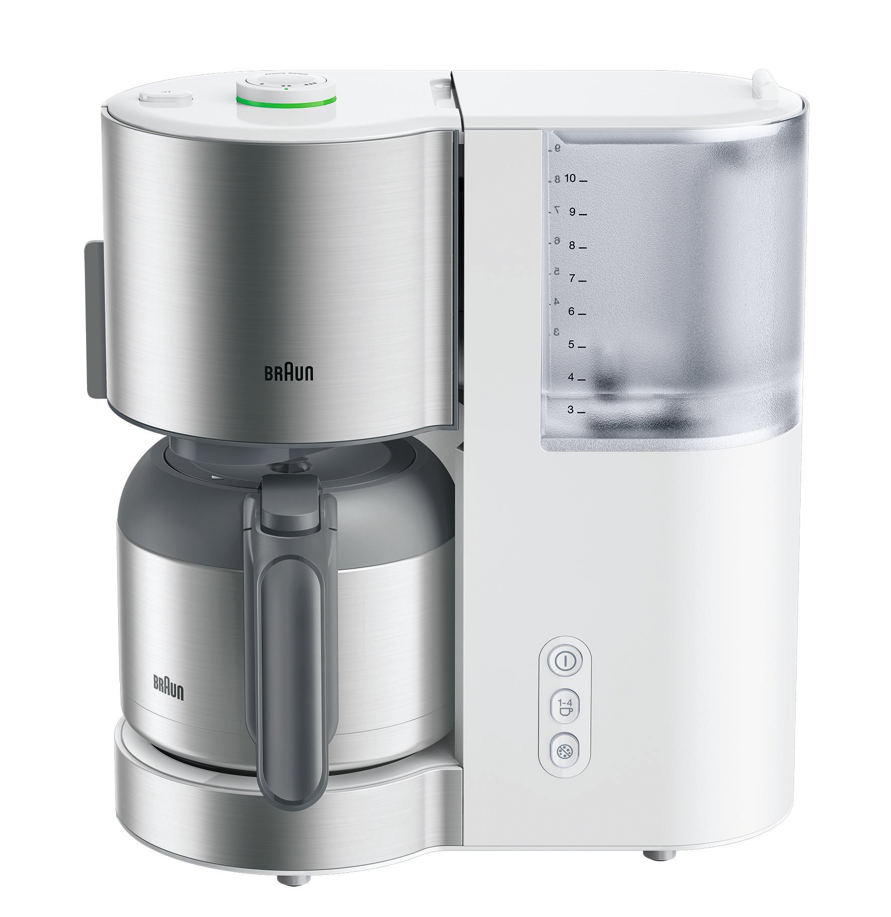 IDCollection KF 5105 weiß/Edelstahl Filterkaffeemaschine