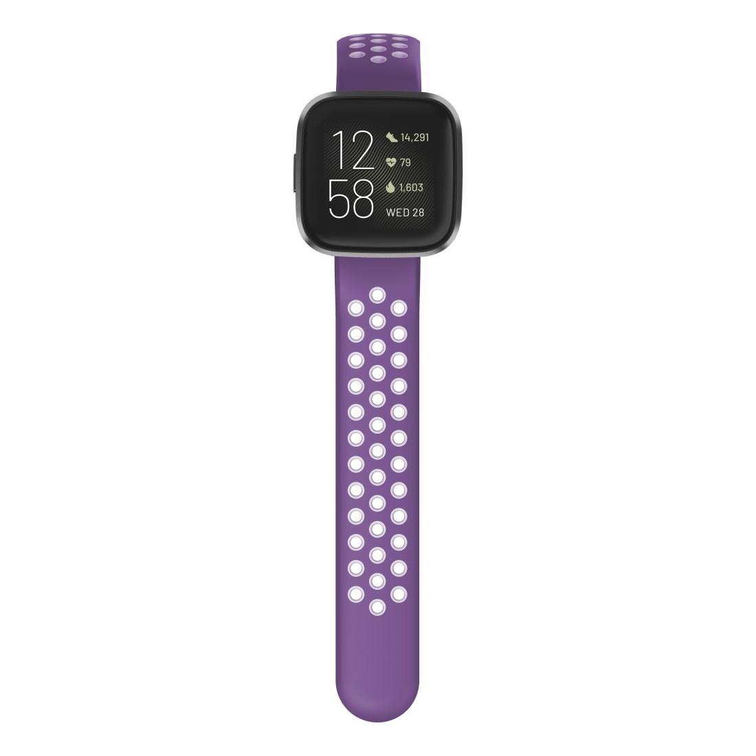Sportarmband f. Fitbit Versa 2/Versa (Lite), Uhrenarmband atmungsaktiv, Li. (00086228)