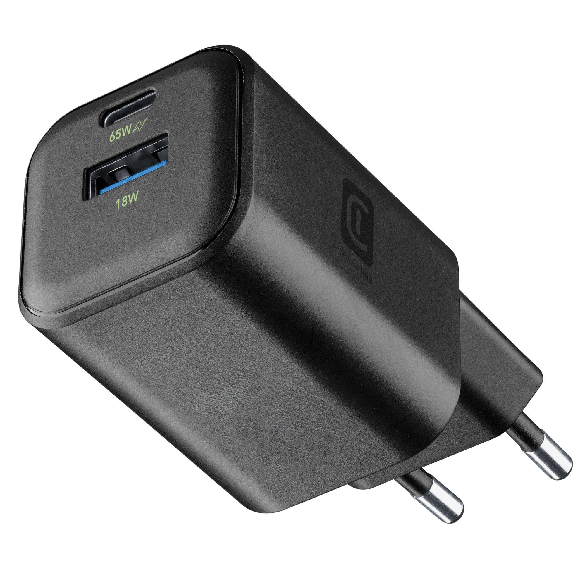 USB Charger Multi 65W GaN Black (61335) Ladegerät (USB-A + USB-C)