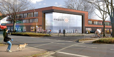 Betrieb Aussenansicht Der neue Hauptsitz der Rial-Kauf GmbH & Co. KG