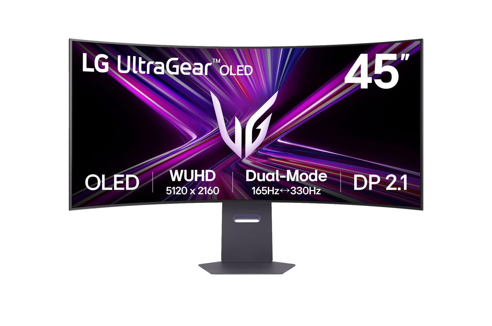 UltraGear 45GX950A-B.AEU, Schwarz, 44,5 Zoll, Curved, 5K, OLED, 165 Hz - 330 Hz, 0,03 ms