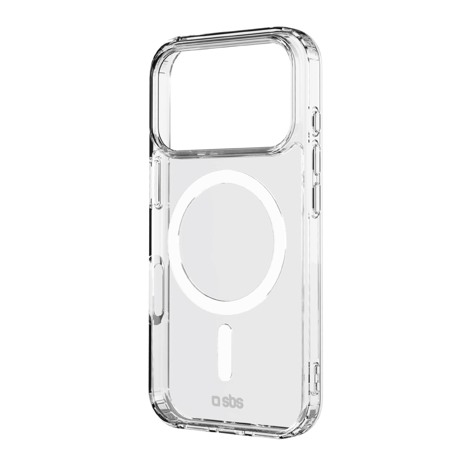 Transparente steife Hülle, kompatibel mit MagSafe-Ladefunktion für iPhone 17 Pro, Transparent