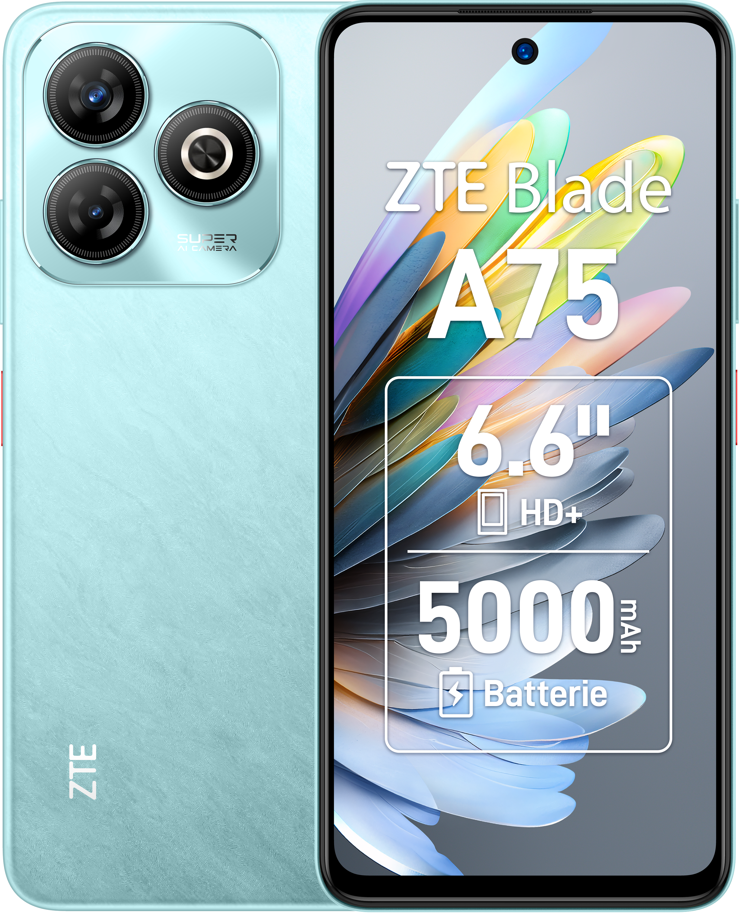 Blade A75 4GB + 128GB Green Smartphone