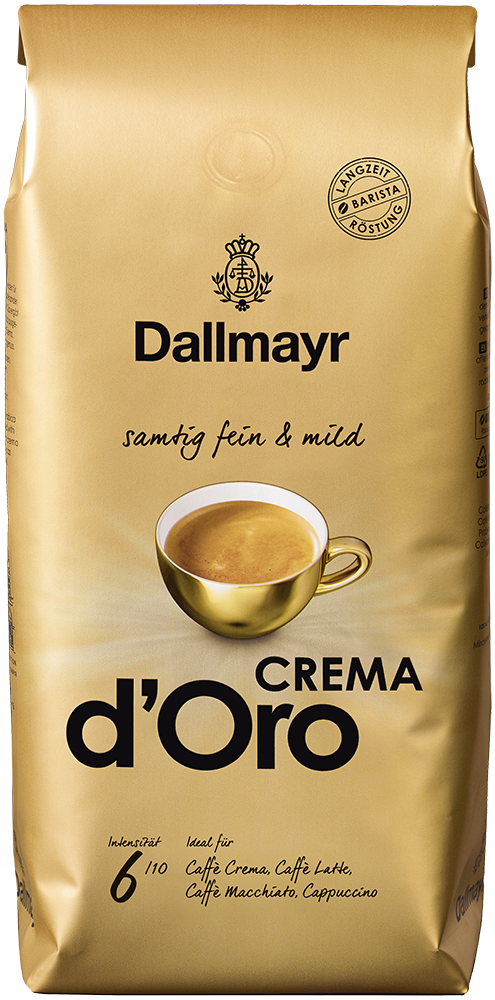 DALLMAYR Kaffee CREMA d'Oro, 1 kg, ganze Bohnen