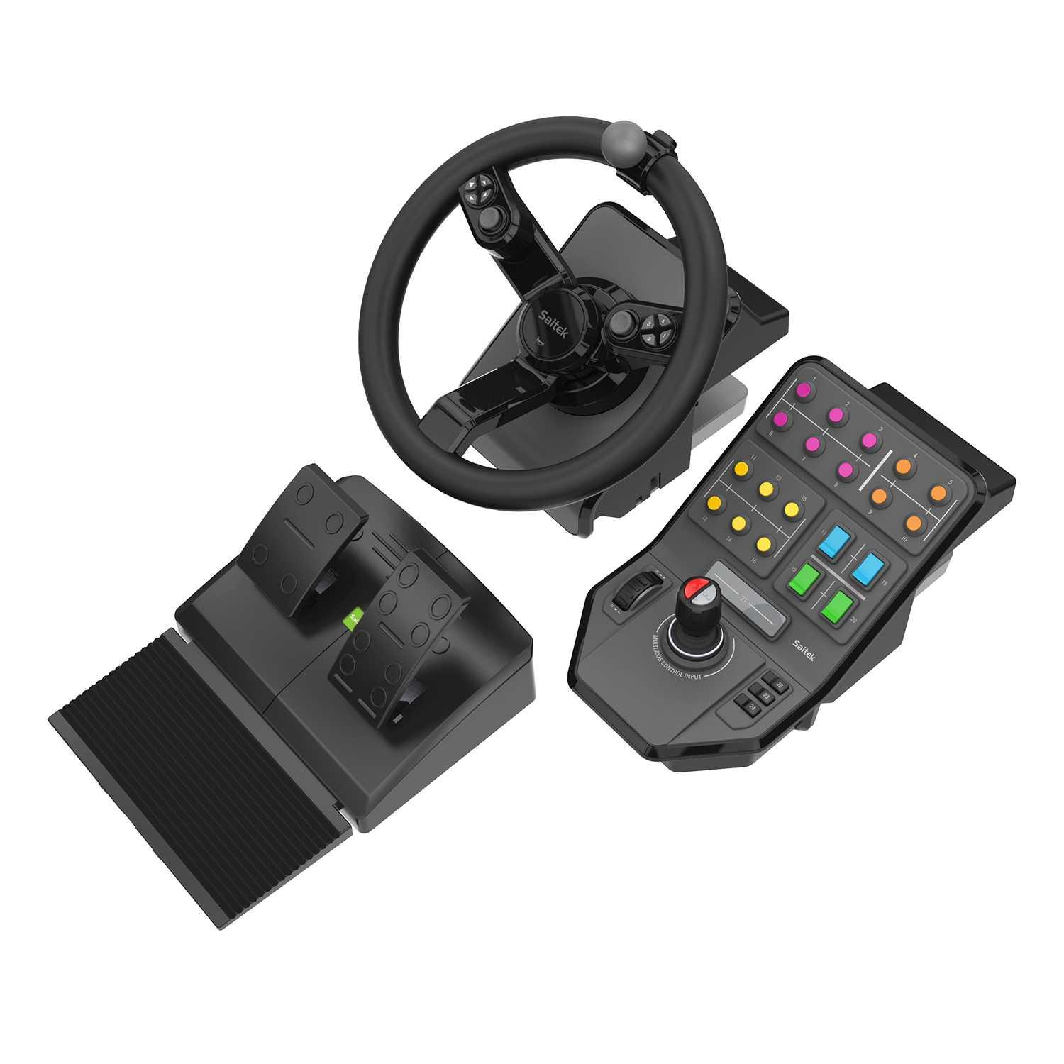 G Saitek Heavy Equipment Bundle Farm Sim Controller Gaming-Lenkrad