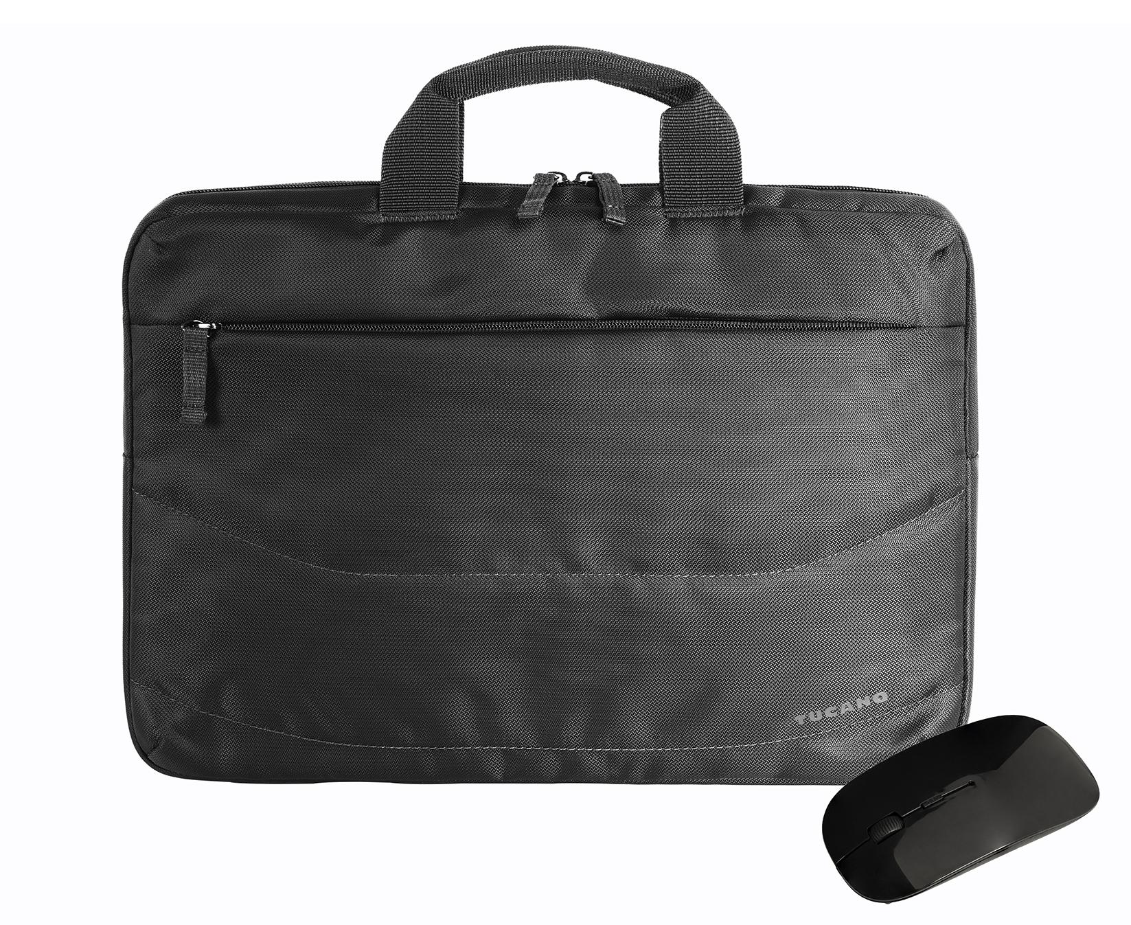BUNDLE Laptoptasche + Maus 15.6" schwarz