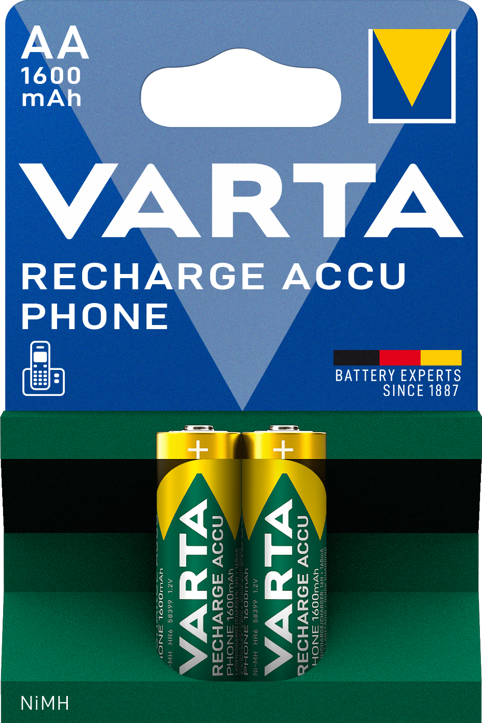 RECHARGE ACCU Phone AA, 2er Blister Akku