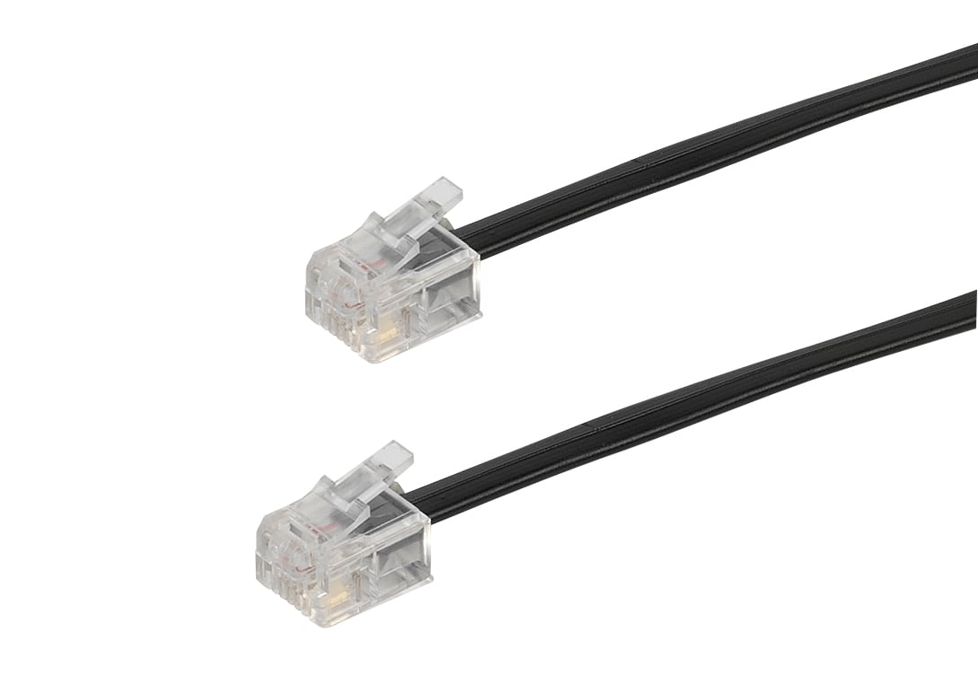 RJ11 Anschlusskabel, RJ11-Stecker 4p4c auf RJ11-Stecker 4p4c, 10m (45114)