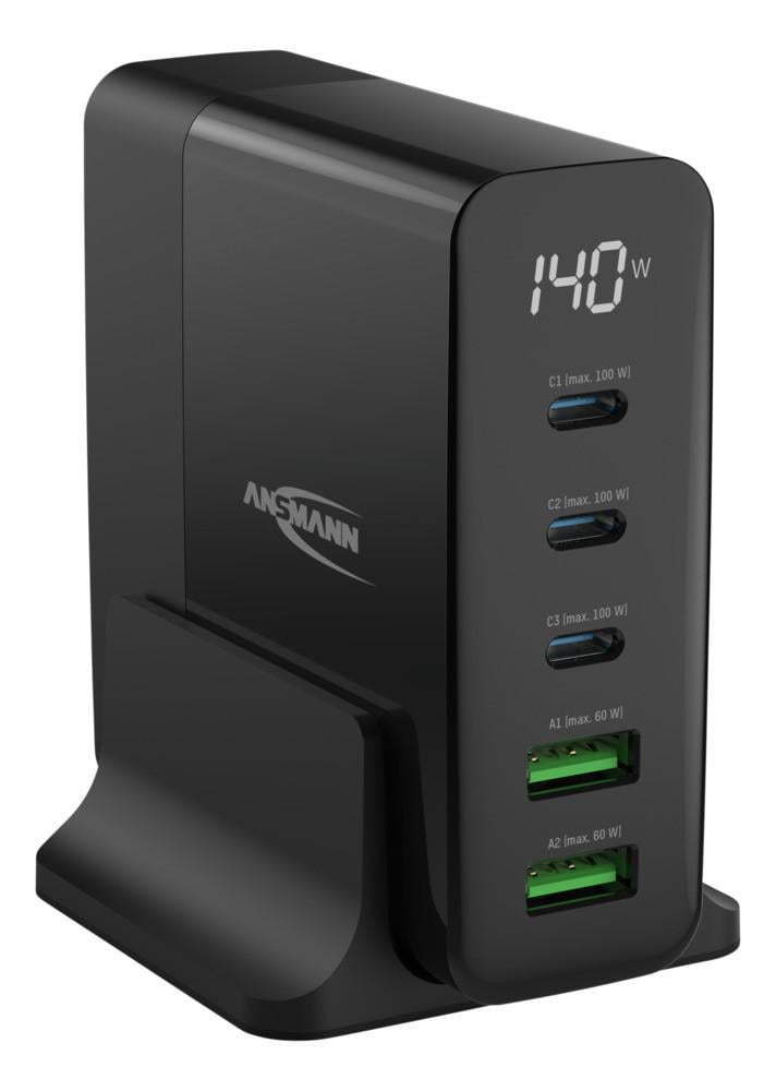 Desktop Charger mit Display DC5140PD 140W / 5 A / 140 W / 5 Port