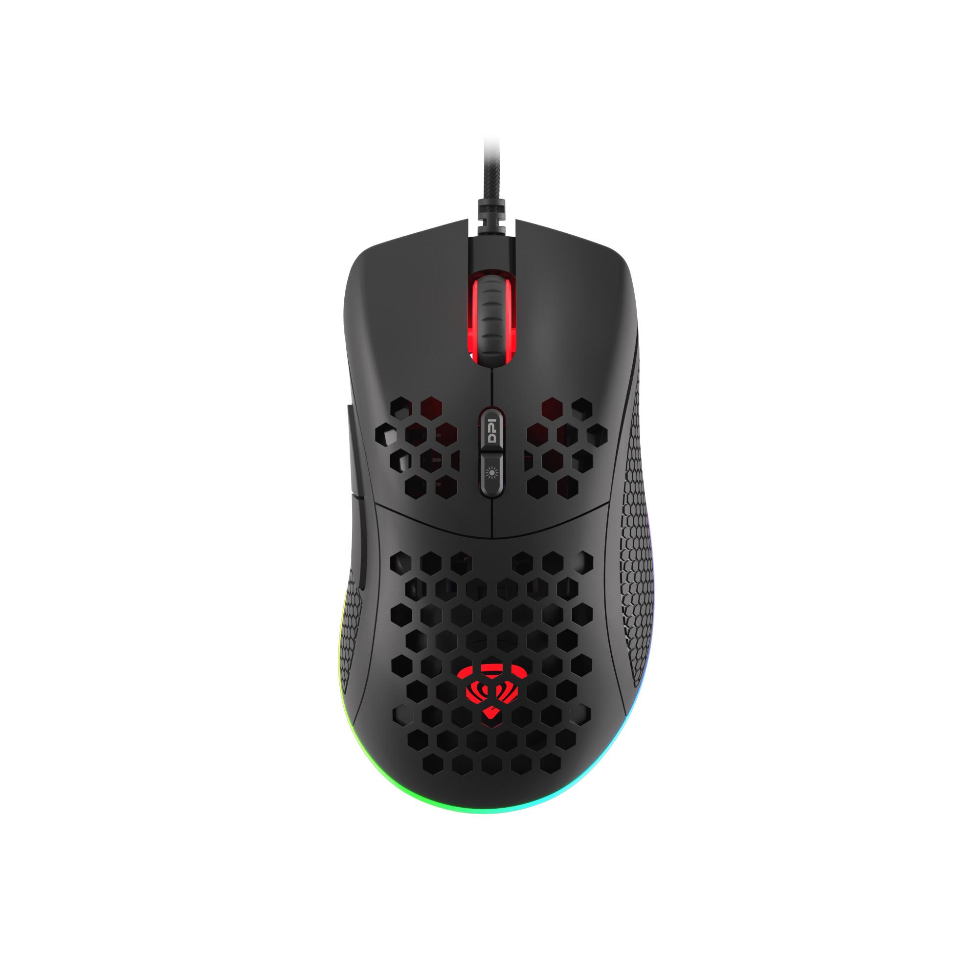 Krypton 555 Gaming Maus, Schwarz