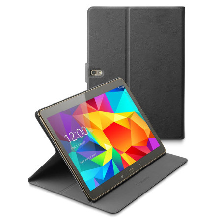 Kunstleder Klapptasche mit Standfunktion für Samsung Tab S Lite schwarz