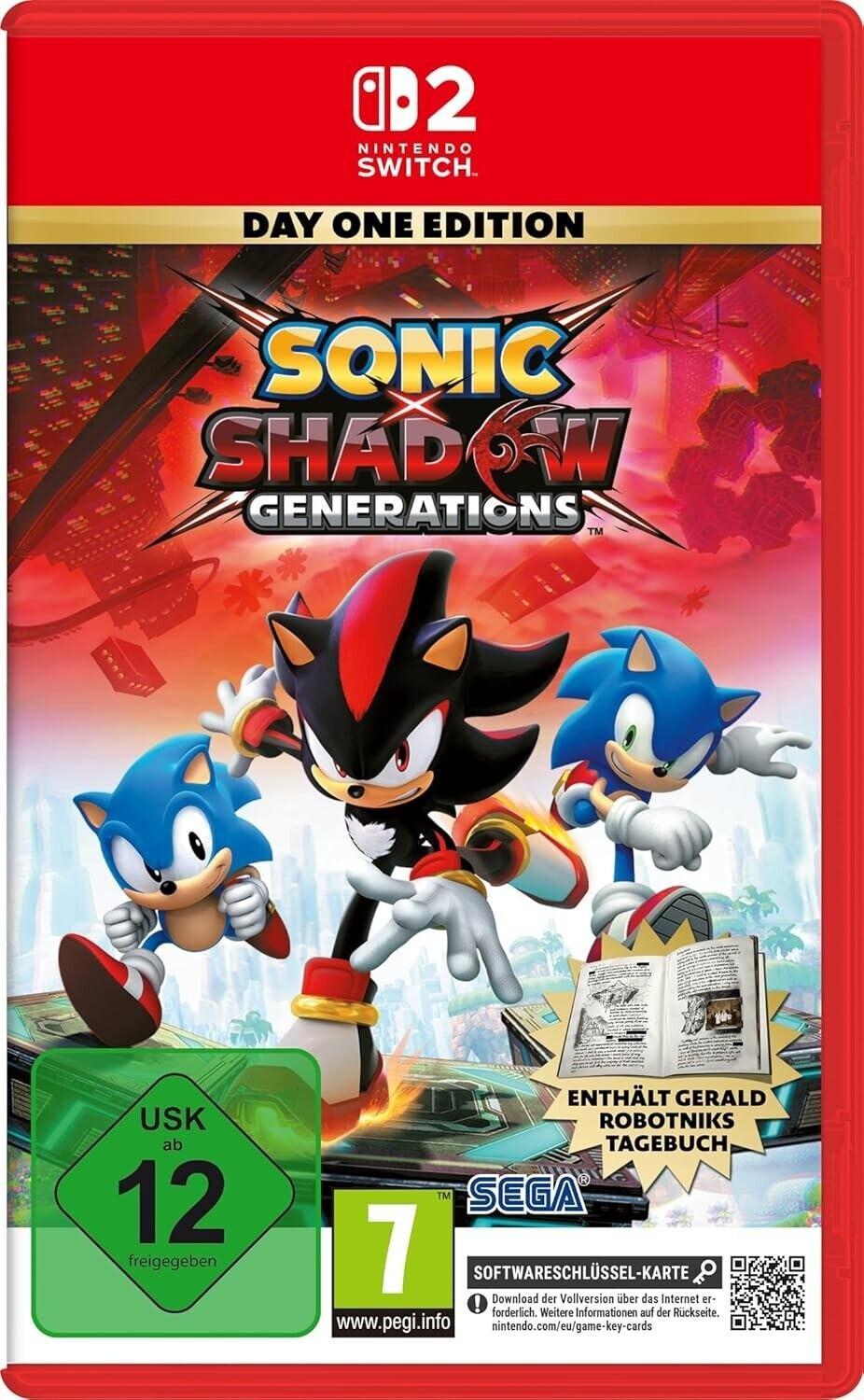 Sonic X Shadow Generations (Day One Edition) (Key Card) Nintendo Switch 2-Spiel
