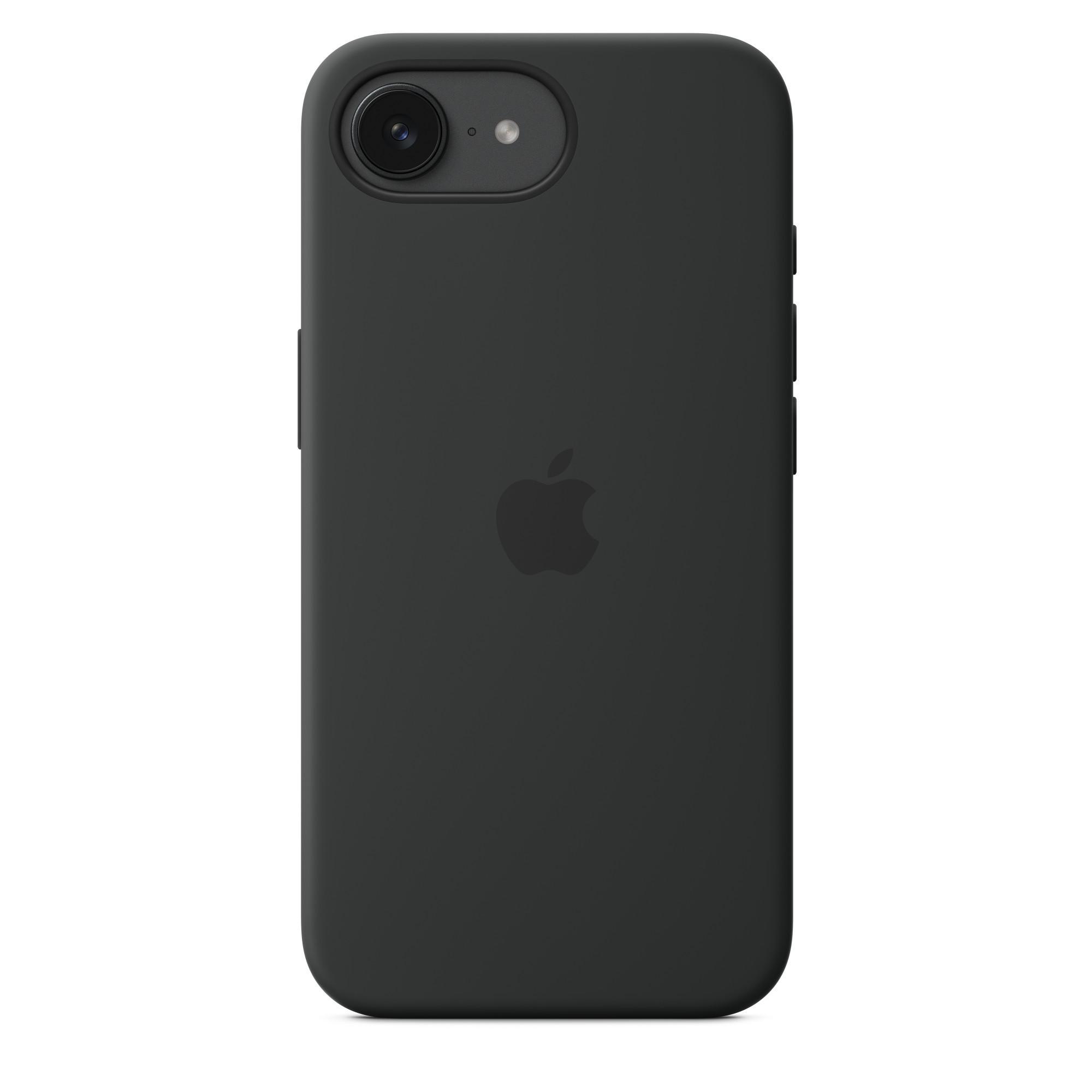 iPhone 16e Silikon Case - Schwarz Handyhülle