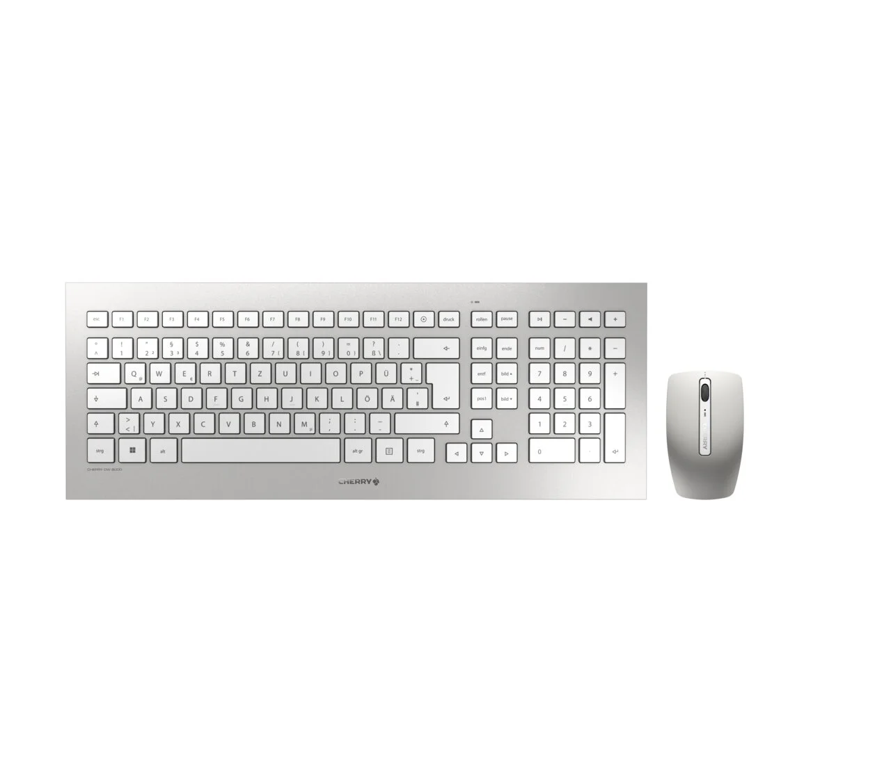 DW 8000 Wireless Desktop-Set, Silber/Weiß