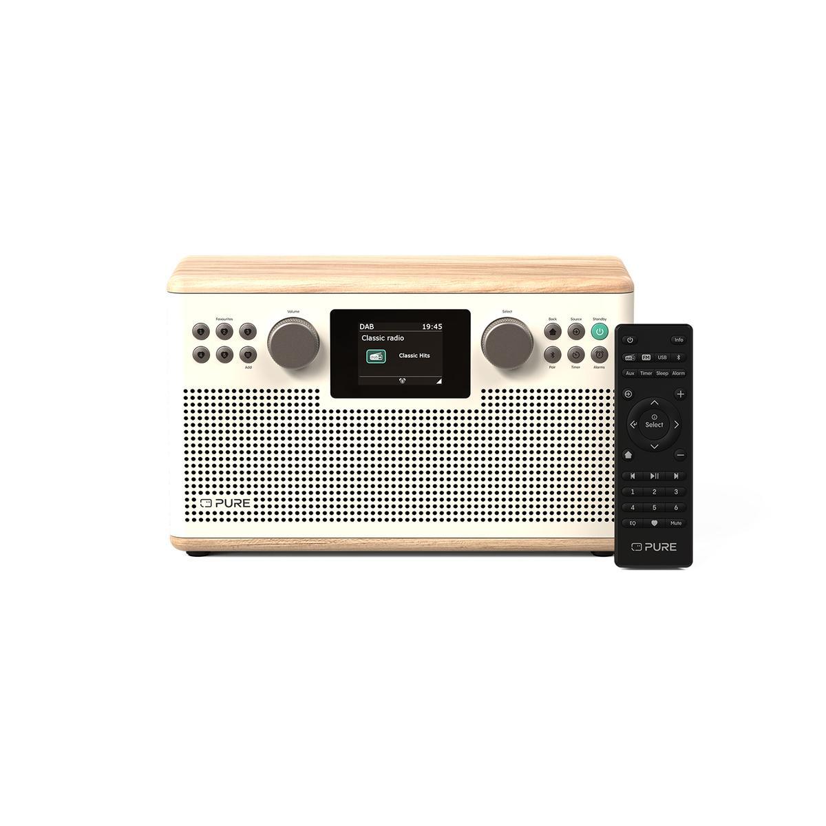 Classic H6 baumwoll-weiß/eiche DAB+ Radio