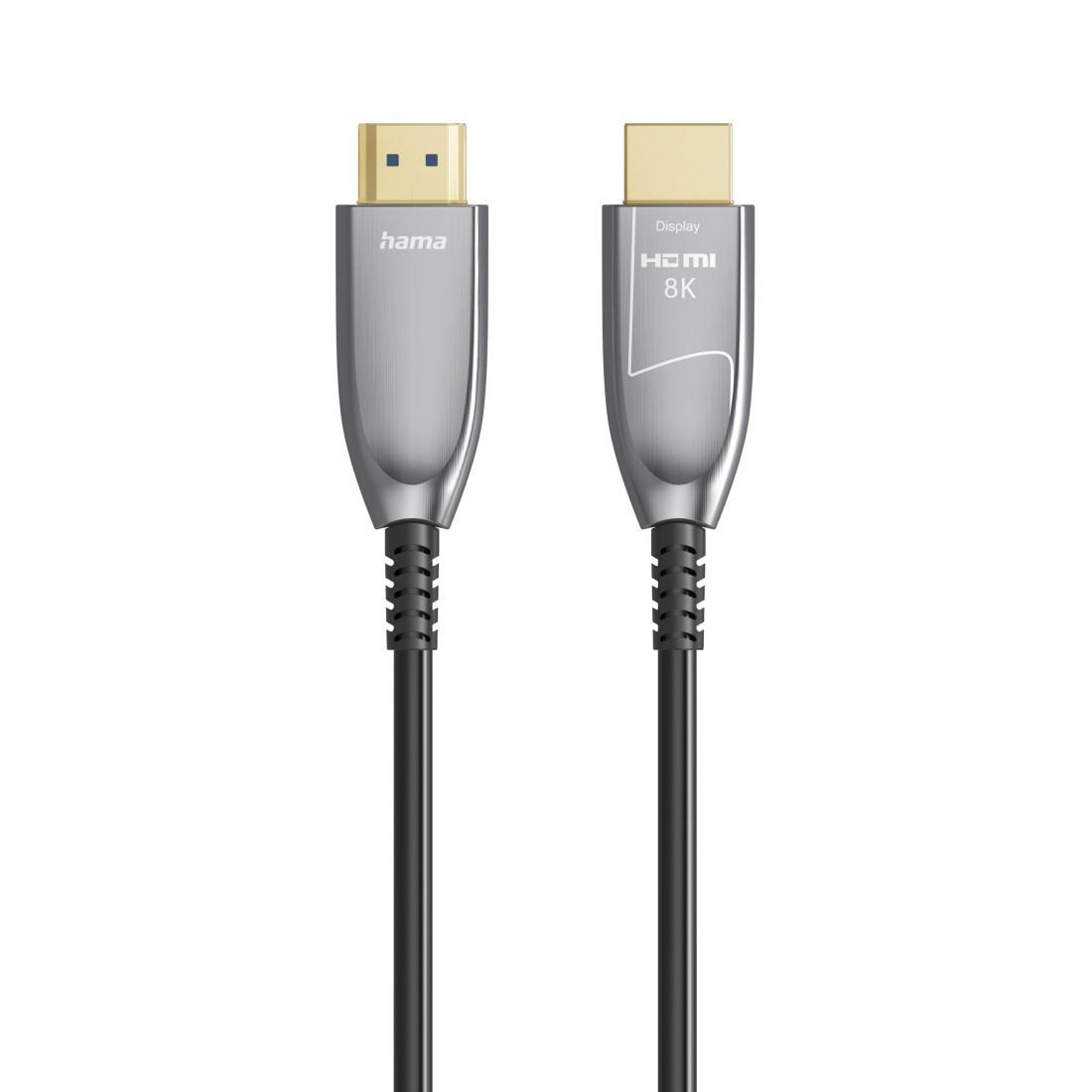 Ultra High Speed HDMI™-Kabel, Glasfaser, AOC, zertifiziert, 8K, Alu, 10 m (00202035)