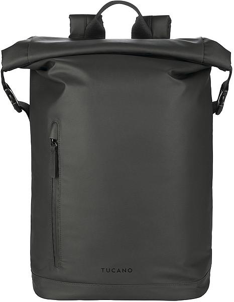 ROLLO Rucksack Laptop 15.6" Rolltop wasserfest schwarz Laptop-Rucksack