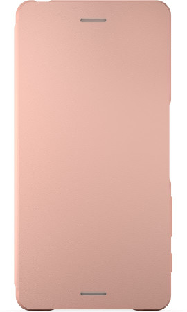 Smartphone Flipcover Touch SCR52 für Xperia X rosegold