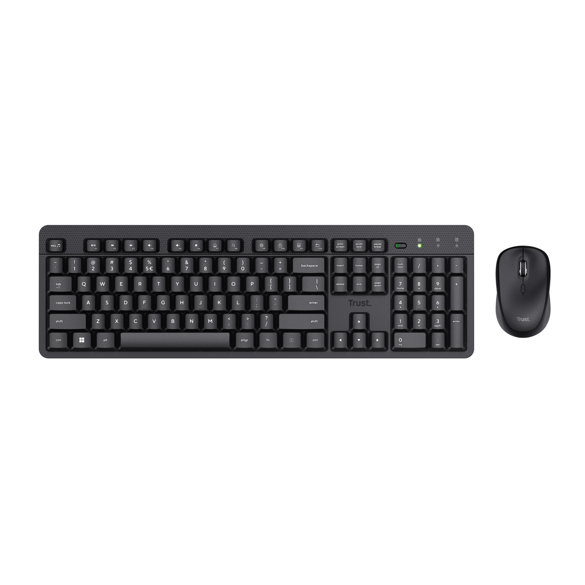 Ody II Wireless Tastatur-Maus-Set, Schwarz