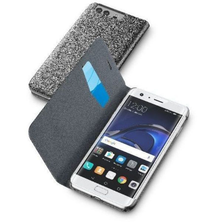 Kunstleder-Buchklapptasche für Huawei P10 Plus schwarz