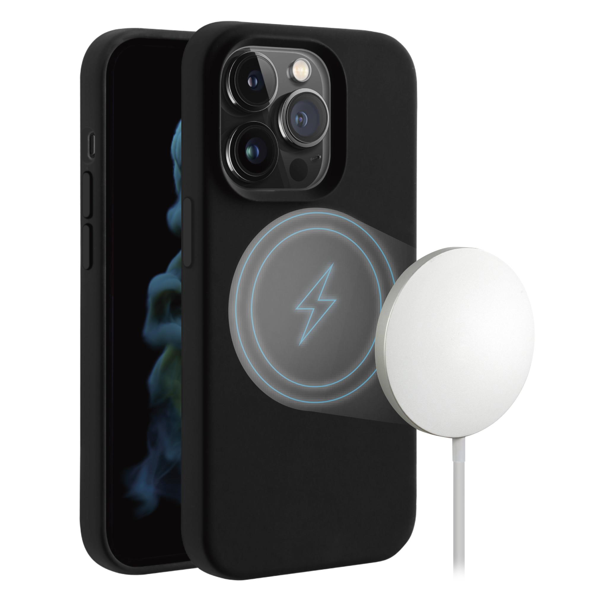 Mag Hype Cover für iPhone 14 Pro Max, Magnetic Wireless Charging Support schwarz (63497)
