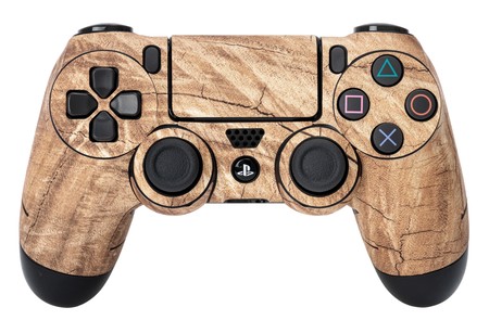 PS4 Controller-Sticker Wood