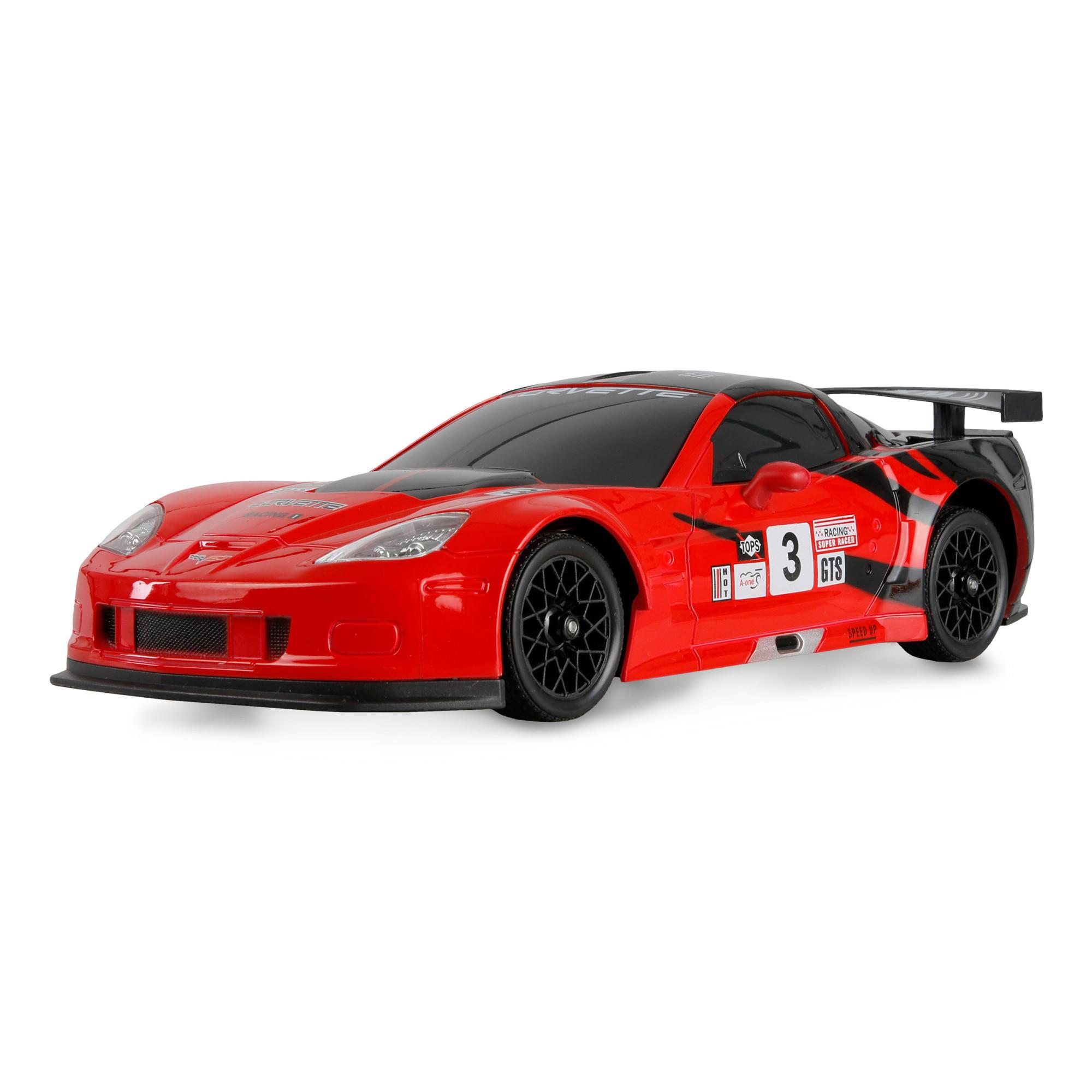 Corvette C6R ferngesteuerte (RC) modell Drift-Car Elektromotor 1:18, rot Ferngesteuertes Auto