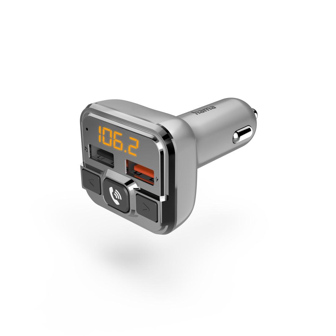 Bluetooth® FM-Transmitter für Autoradio, Freisprecheinrichtung, 2x USB-Port (00201631)