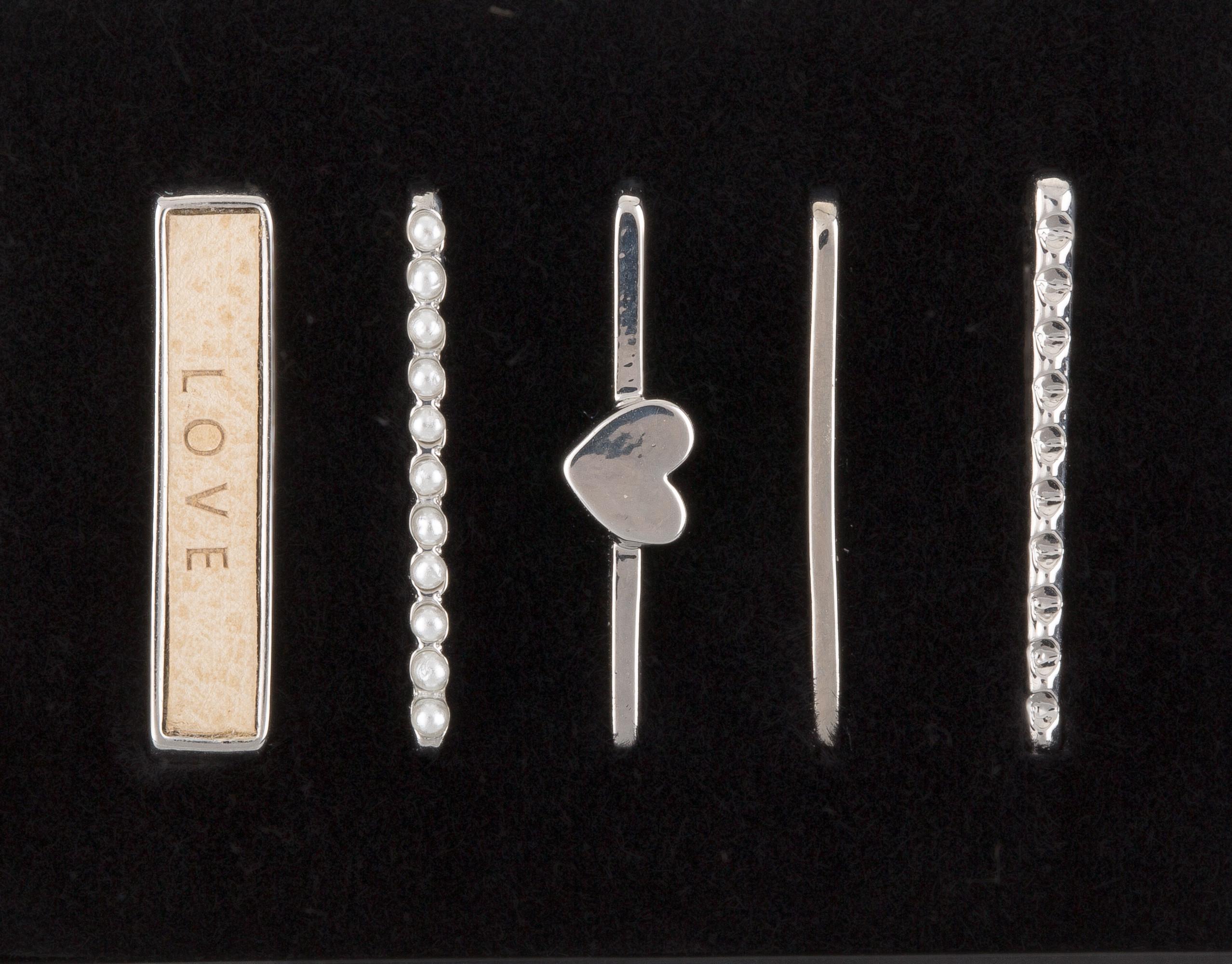 Smartwatch Charms Shiny Heart Silver