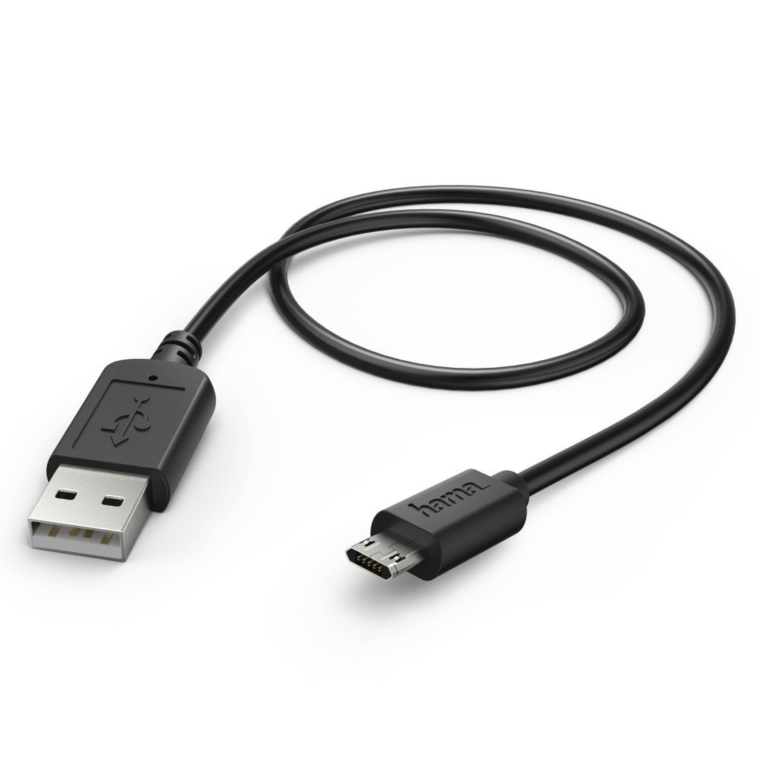 Lade-/Datenkabel, Micro-USB, verdrehsicher, Schwarz (00173675)