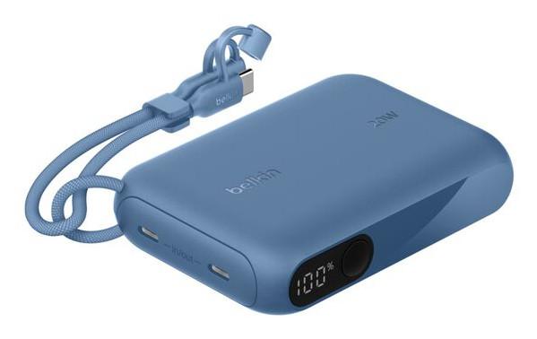 BoostCharge Powerbank 10K* mit Display, Blau