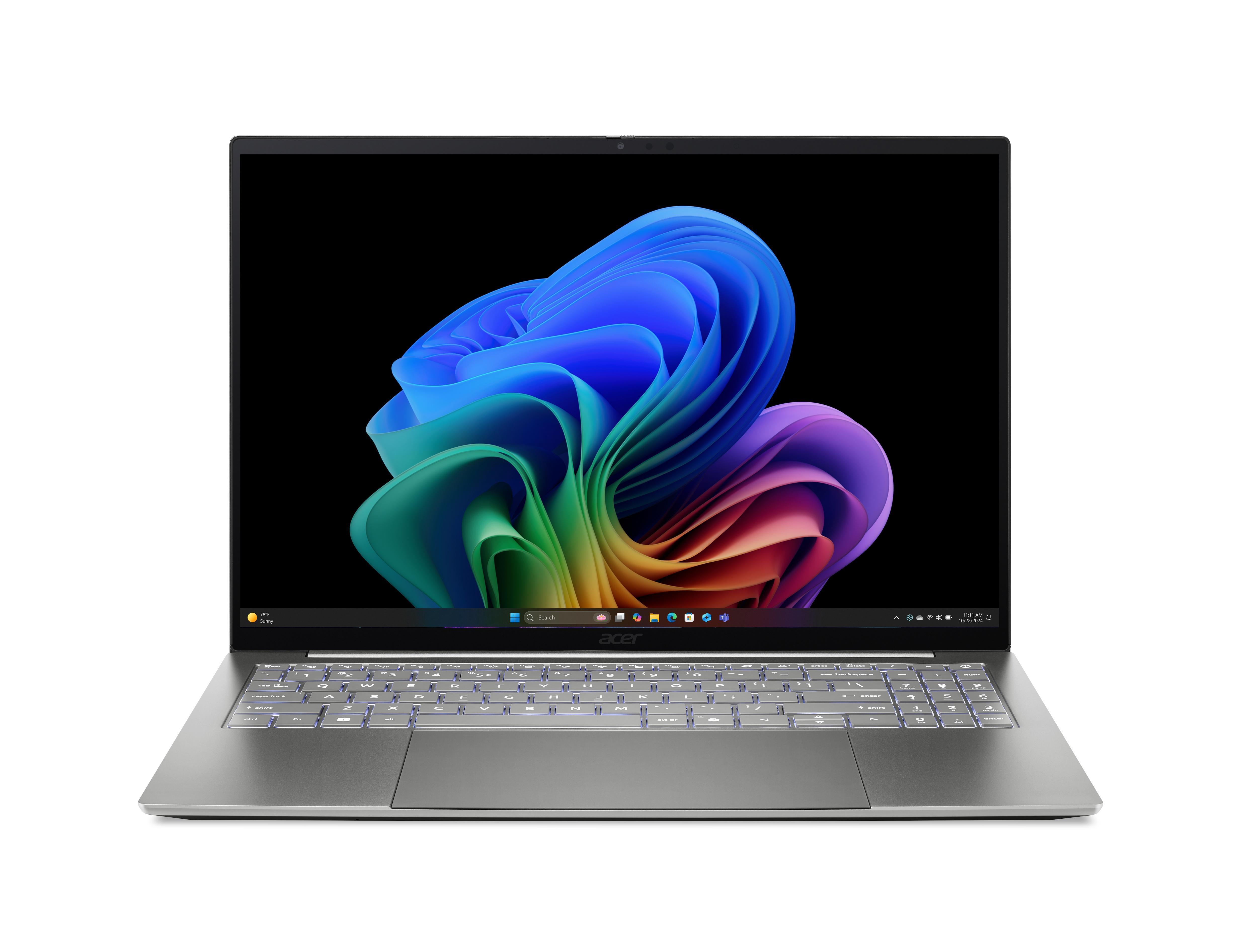Notebook Swift 16 AI SF16-71T-78HV, Stone Wash Gray, 16 Zoll, WQXGA+, Intel Core Ultra X7 358H, 16 GB, 512 GB
