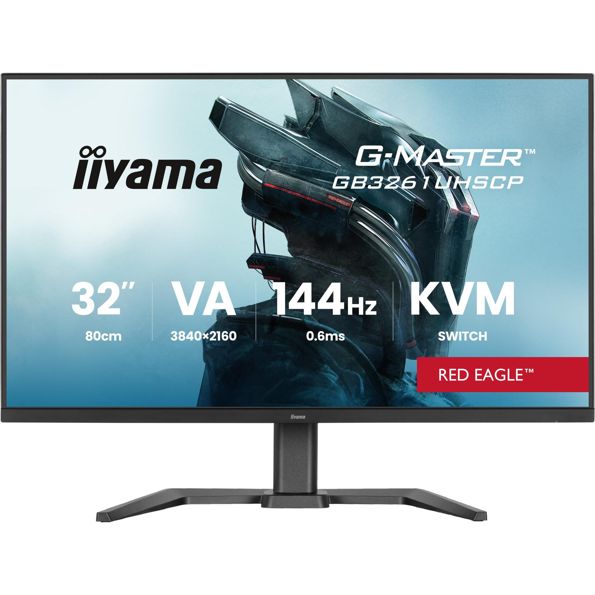 Gaming-Monitor G-MASTER GB3261UHSCP-B1 / 4K 3.840 x 2.160 / VA / 0,6 ms / 144 Hz / FreeSync Premium