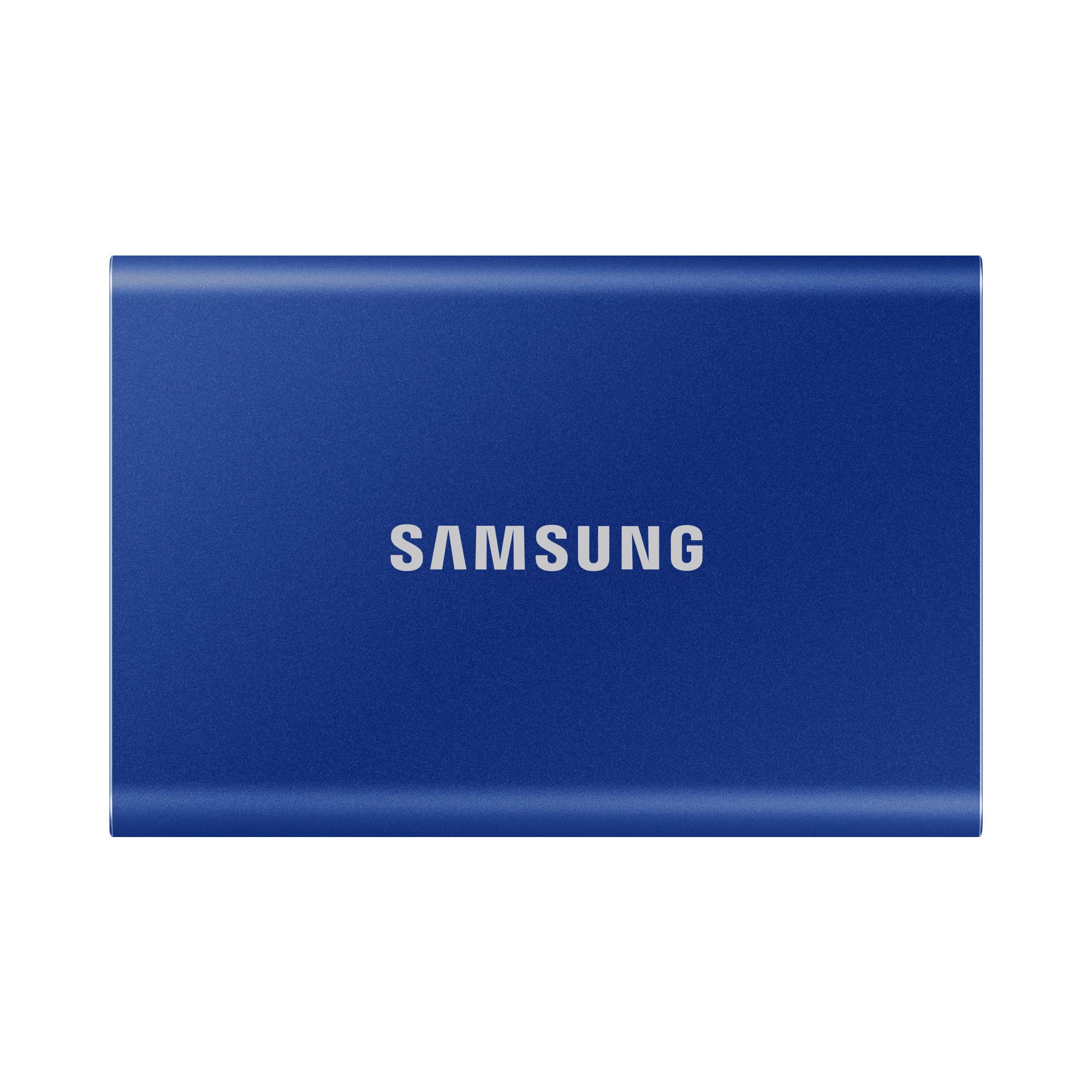 Portable SSD T7 USB 3.2 Gen 2 - 1 TB Blau Externe SSD-Festplatte